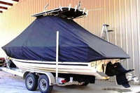 Photo of Albemarle 240CC 20xx T-Top Boat-Cover, viewed from Port Rear 