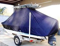Photo of Albury Brothers 20 20xx TTopCover™ T-Top boat cover, viewed from Port Rear 