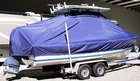 Photo of Albury Brothers 23 20xx TTopCover™ T-Top boat cover, viewed from Starboard Rear 