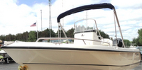 Photo of Boston Whaler Outrage 210, 2006: Bimini Top in Boot, viewed from Port Front 