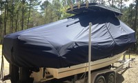 Photo of Boston Whaler Outrage 230 20xx TTopCover™ T-Top boat cover, viewed from Starboard Rear 