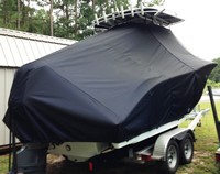 Photo of Cape Horn 22CC 20xx TTopCover™ T-Top boat cover, viewed from Starboard Rear 