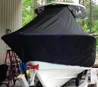 Photo of Cape Horn 27CC Offshore 20xx TTopCover™ T-Top boat cover, Front 