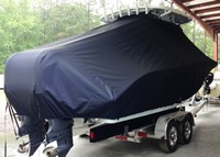 Photo of Cape Horn 27CC Offshore 20xx TTopCover™ T-Top boat cover, viewed from Starboard Rear 