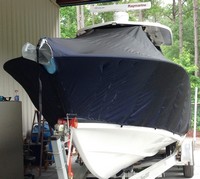 Photo of Cape Horn 31T Tournament 20xx TTopCover™ T-Top boat cover, Front 