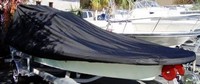 Flats-Boat-and-Poling-Platform-Cover-V-Bow-71318NA™Carver p/n 71318NA Cover for V-Bow Flats-Boat with Poling Platform with CENTERLINE LENGTH = 18-ft,6-in , BEAM = 85 inches wide, Max. Console-Height of 30 inches above Floor and Poling-Platform up to 45-in High x 41-in Wide x 39-in Deep