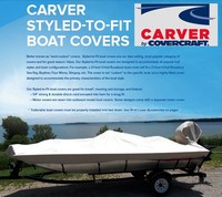 Carver Styled-To-Fit Boat Covers for Manitou boats 