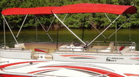 Bimini-Top-Pontoon-Unassembled-Carver™Carver(r) UNassembled, folding 4 square tube Pontoon Bimini Top with nylon fittings, hardware and straps.
