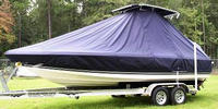 Photo of Century 2101 Bay 20xx TTopCover™ T-Top boat cover, viewed from Port Front 