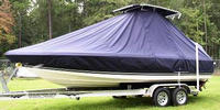 Photo of Century 2102 Bay 20xx TTopCover™ T-Top boat cover, viewed from Port Front 