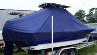 Photo of Century 2300CC 19xx TTopCover™ T-Top boat cover, viewed from Starboard Rear 