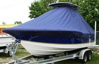 Photo of Century 2300CC 20xx TTopCover™ T-Top boat cover, viewed from Port Front 