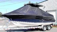 Photo of Century 2400CC 19xx TTopCover™ T-Top boat cover, viewed from Port Front 