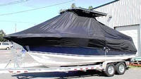 Photo of Century 2400CC 20xx TTopCover™ T-Top boat cover, viewed from Port Front 