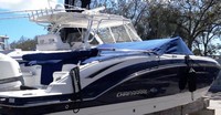 Photo of Chaparral 250 SunCoast No Arch, 2015: Bimini Top in Boot, Cockpit Cover, viewed from Starboard Rear 