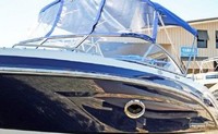 Photo of Chaparral 250 SunCoast No Arch, 2015: Bimini Top, Front Connector, viewed from Starboard Front 