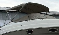 Photo of Chaparral 270 Signature NO Arch, 2010: Bimini Top, Cockpit Cover, viewed from Starboard Front 