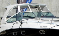 Photo of Chaparral 330 Signature Hard-Top, 2014: Hard-Top, Connector and Side Curtains White Stamoid, viewed from Starboard Front 