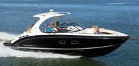 Photo of Chaparral 337 SSX, 2018 Hard-Top factory photo, viewed from Starboard Front, Running 