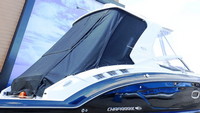 Photo of Chaparral 347 SSX, 2019 Hard-Top, Camper Top Aft Curtains, viewed from Starboard Rear 