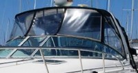 Photo of Chaparral 350 Signature Arch, 2006: Bimini Top, Front Connector, Side Curtains, Camper Top, Camper Side and Aft Curtains, viewed from Port Front 