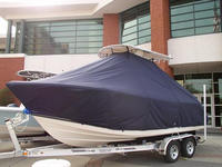 Photo of Cobia® 217CC 20xx TTopCover™ T-Top Boat Cover, viewed from Port Front 564 