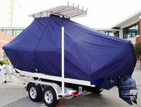 Photo of Cobia® 217CC 20xx TTopCover™ T-Top Boat Cover, viewed from Port Rear 