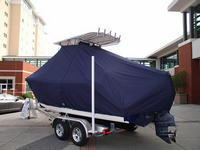 Photo of Cobia® 217CC 20xx TTopCover™ T-Top Boat Cover, viewed from Port Rear 564 