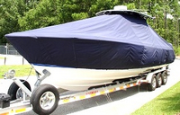 Photo of Contender 35 Tournament 20xx TTopCover™ T-Top boat cover, viewed from Port Front 