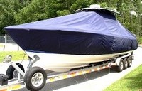 Photo of Contender 35ST 20xx TTopCover™ T-Top boat cover, viewed from Port Front 