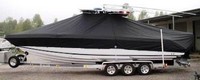 Photo of Donzi 32 ZFO 20xx TTopCover™ T-Top boat cover, viewed from Port Side 