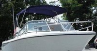 Photo of Edgewater 205EX, 2009: Bimini Top, viewed from Starboard Front 