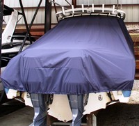 Photo of Edgewater 265CC 20xx T-Top Boat-Cover, Rear 