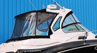 Photo of Four Winns Vista V355, 2011: Hard-Top, Visor, Side Curtains, Camper Top, Side and Aft Curtains, viewed from Starboard Rear 