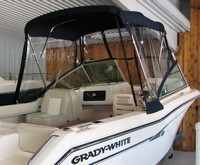 Photo of Grady White Freedom 192, 2011: Vista Bimini Top, Visor, Side Curtains, viewed from Starboard Rear 