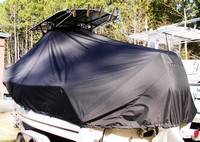 Photo of Mako 214CC 20xx T-Top Boat-Cover, viewed from Port Rear 
