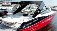 Photo of Monterey 328 Super Sport, 2014: Hard-Top, Visor, Side Curtains, Sunshade Top, viewed from Starboard Rear 