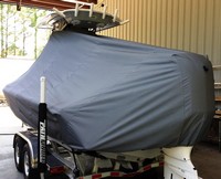 Photo of Pathfinder 2600 TRS 20xx T-Top Boat-Cover, viewed from Port Rear 