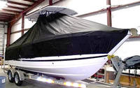 Photo of Proline 23 Sport 20xx T-Top Boat-Cover, viewed from Starboard Front 