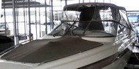 Photo of Regal 2800 LSR, 1998: Bimini Top, Front Visor, Side and Aft Curtains, Bow Cover, viewed from Port Front 