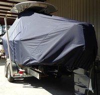 Photo of Regulator 23FS, 2013: TTopCover™ T-Top boat cover, viewed from Port Rear 