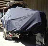 Photo of Regulator 23FS 20xx TTopCover™ T-Top boat cover, viewed from Port Rear 