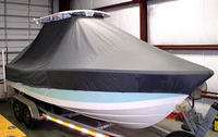 Photo of Regulator 24FS 20xx TTopCover™ T-Top boat cover, viewed from Starboard Front 