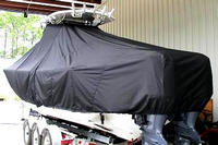 Photo of Regulator 28FS 20xx TTopCover™ T-Top boat cover, viewed from Port Rear 