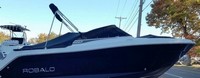 Photo of Robalo 227DC, 2015: Bimini Top in Boot, Bow Cover Cockpit Cover, viewed from Starboard Side 