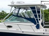 Photo of Robalo 305WA, 2016: Hard-Top, Front Connector, Side Curtains, viewed from Port Side 