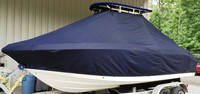Photo of Robalo R202 Explorer 20xx T-Top Boat-Cover, viewed from Port Front 