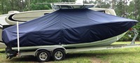 Photo of Sea Fox® 266CC Commander 20xx TTopCover™ T-Top boat cover, viewed from Starboard Side 