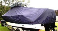 Photo of Sea Fox® 287CC 20xx TTopCover™ T-Top boat cover, viewed from Port Rear 