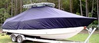 Photo of Sea Fox® 287CC 20xx TTopCover™ T-Top boat cover, viewed from Starboard Front 